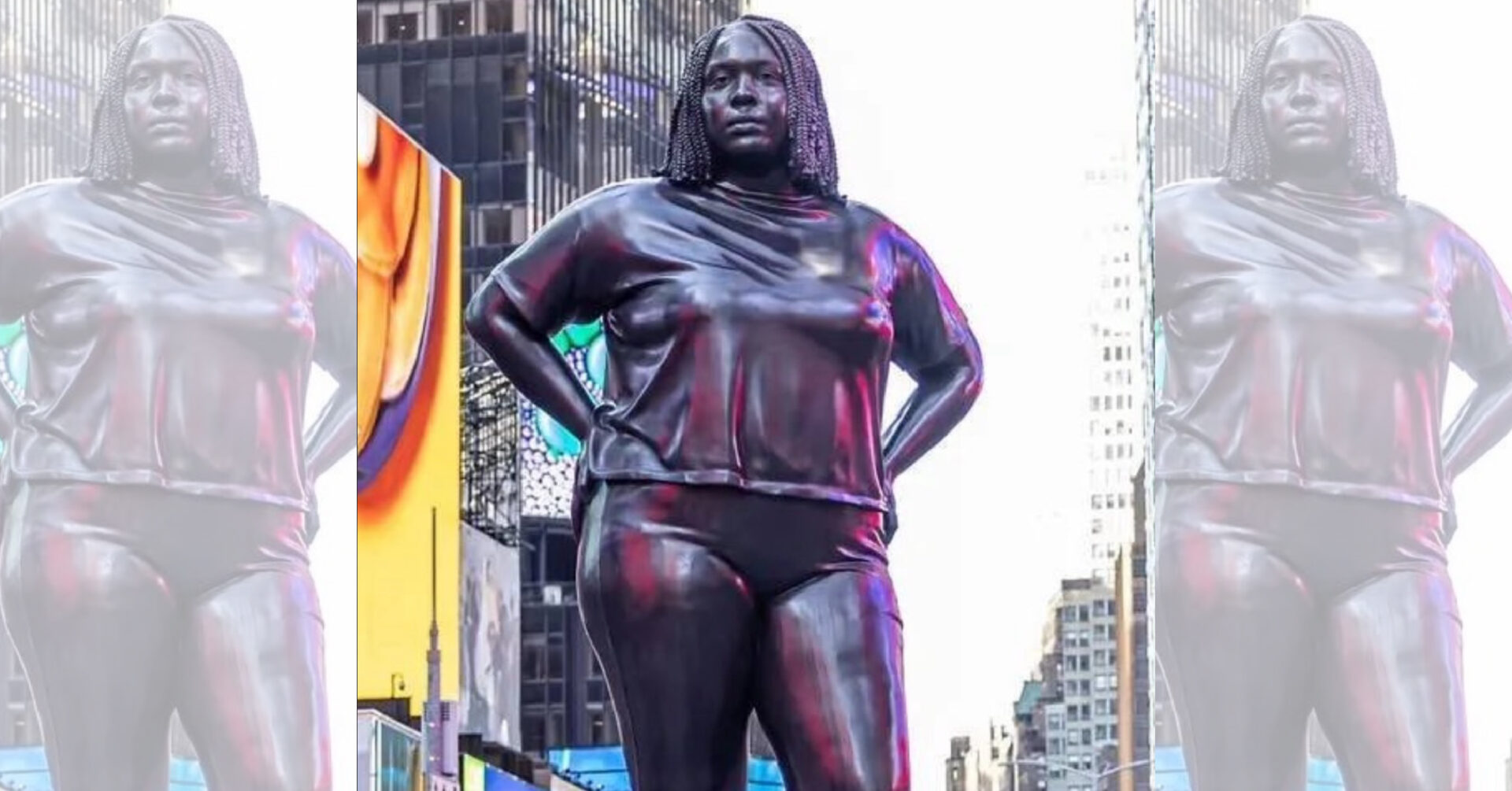 New 12-Foot Statue of Black Woman Unveiled in Times Square